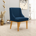 Cadeira Sala De Jantar Base Madeira Castanho Kit 4 Liz Bouclê