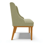 Cadeira Sala De Jantar Base Madeira Castanho Liz Bouclê D03 -