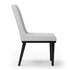 Cadeira Sala De Jantar Base Madeira Preto Kit 10 Sofia Linho