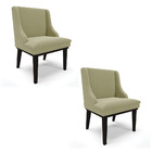 Cadeira Sala De Jantar Base Madeira Preto Kit 2 Liz Bouclê D0