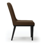 Cadeira Sala De Jantar Base Madeira Preto Kit 2 Sofia Suede D