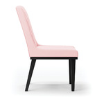 Cadeira Sala De Jantar Base Madeira Preto Kit 2 Sofia Suede D