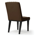 Cadeira Sala De Jantar Base Madeira Preto Kit 2 Sofia Suede M