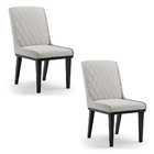 Cadeira Sala De Jantar Base Madeira Preto Kit 2 Sofia Veludo