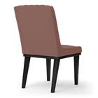 Cadeira Sala De Jantar Base Madeira Preto Kit 2 Sofia Veludo