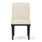 Cadeira Sala De Jantar Base Madeira Preto Kit 4 Sofia Linho D