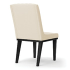 Cadeira Sala De Jantar Base Madeira Preto Kit 4 Sofia Linho D