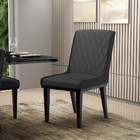 Cadeira Sala De Jantar Base Madeira Preto Kit 4 Sofia Sintéti