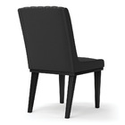 Cadeira Sala De Jantar Base Madeira Preto Kit 4 Sofia Sintéti