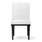 Cadeira Sala De Jantar Base Madeira Preto Kit 4 Sofia Sintéti