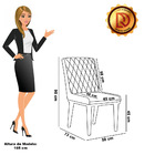 Cadeira Sala De Jantar Base Madeira Preto Kit 4 Sofia Sintéti