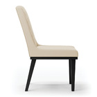 Cadeira Sala De Jantar Base Madeira Preto Kit 4 Sofia Suede D