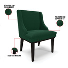 Cadeira Sala De Jantar Base Madeira Preto Kit 6 Liz Bouclê D0