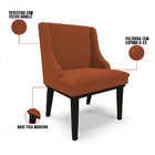 Cadeira Sala De Jantar Base Madeira Preto Kit 6 Liz Bouclê D0