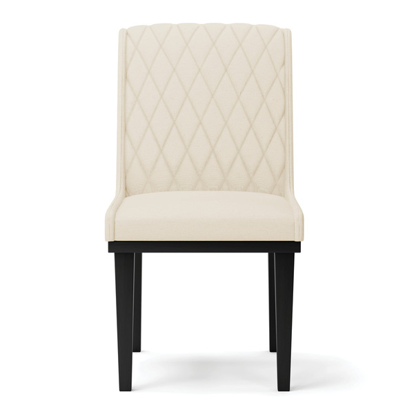 Cadeira Sala De Jantar Base Madeira Preto Kit 6 Sofia Linho D