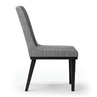 Cadeira Sala De Jantar Base Madeira Preto Kit 6 Sofia Linho D