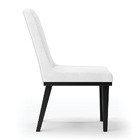 Cadeira Sala De Jantar Base Madeira Preto Kit 6 Sofia Sintéti