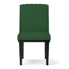 Cadeira Sala De Jantar Base Madeira Preto Kit 6 Sofia Veludo