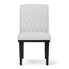 Cadeira Sala De Jantar Base Madeira Preto Kit 8 Sofia Linho D