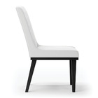 Cadeira Sala De Jantar Base Madeira Preto Kit 8 Sofia Sintéti