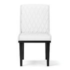 Cadeira Sala De Jantar Base Madeira Preto Kit 8 Sofia Sintéti