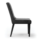 Cadeira Sala De Jantar Base Madeira Preto Kit 8 Sofia Sintéti