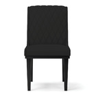 Cadeira Sala De Jantar Base Madeira Preto Kit 8 Sofia Veludo