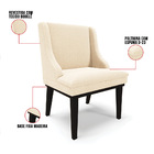 Cadeira Sala De Jantar Base Madeira Preto Liz Bouclê D03 - D'