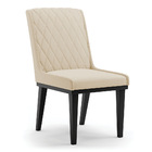 Cadeira Sala De Jantar Base Madeira Preto Sofia Suede D03 - D