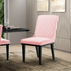 Cadeira Sala De Jantar Base Madeira Preto Sofia Suede D03 - D