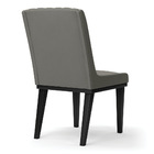 Cadeira Sala De Jantar Base Madeira Preto Sofia Suede D03 - D