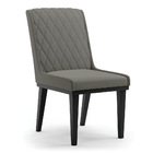 Cadeira Sala De Jantar Base Madeira Preto Sofia Suede D03 - D