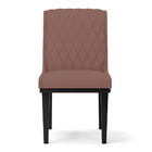 Cadeira Sala De Jantar Base Madeira Preto Sofia Veludo D03 -