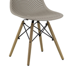 Cadeira Sala De Jantar Carla Nude Base Madeira R02 - D'rossi