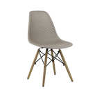 Cadeira Sala De Jantar Carla Nude Base Madeira R02 - D'rossi