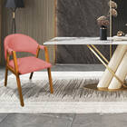 Cadeira Sala De Jantar Em Madeira Kit 2 Yara Suede D03 - D'ro