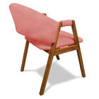 Cadeira Sala De Jantar Em Madeira Kit 4 Yara Suede D03 - D'ro