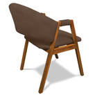 Cadeira Sala De Jantar Em Madeira Kit 6 Yara Suede D03 - D'ro