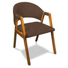 Cadeira Sala De Jantar Em Madeira Yara Suede D03 - D'rossi -