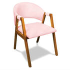 Cadeira Sala De Jantar Em Madeira Yara Suede D03 - D'rossi -