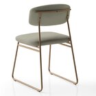 Cadeira Sala De Jantar Encosto E Assentos Estofados Corino Li