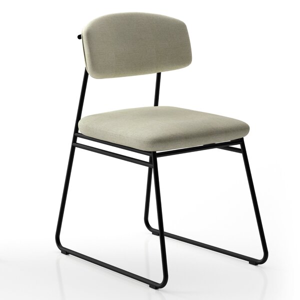 Cadeira Sala De Jantar Encosto E Assentos Estofados Linho Jar