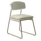 Cadeira Sala De Jantar Encosto E Assentos Estofados Linho Jar