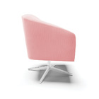 Cadeira Sala De Jantar Giratória Base Cromada Kit 2 Stella Su