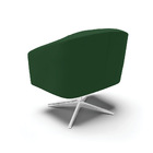 Cadeira Sala De Jantar Giratória Base Cromada Kit 2 Stella Ve