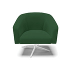 Cadeira Sala De Jantar Giratória Base Cromada Kit 2 Stella Ve