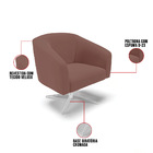 Cadeira Sala De Jantar Giratória Base Cromada Kit 2 Stella Ve