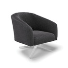 Cadeira Sala De Jantar Giratória Base Cromada Stella Bouclê D