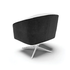 Cadeira Sala De Jantar Giratória Base Cromada Stella Pto/linh