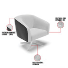 Cadeira Sala De Jantar Giratória Base Cromada Stella Pto/linh